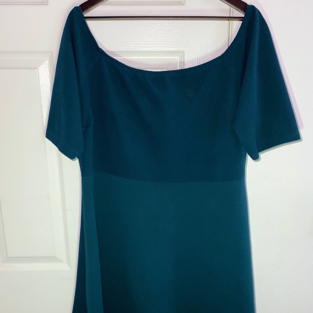 Off shoulder plus size dress